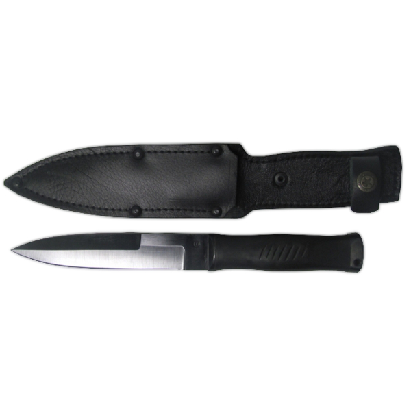 Нож «Пограничник» сталь 65Г рессорная (рукоять-резина)