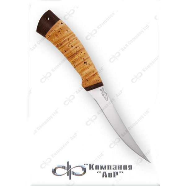 Нож Fish-ka. Рукоять береста. 95Х18