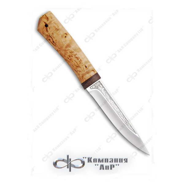 Нож Пескарь. Карельская береза.95x18