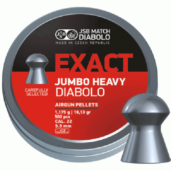 Пули JSB EXACT JUMBO HEAVY Diabolo 5,52мм
