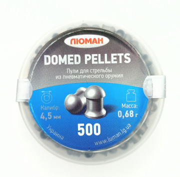 Пули для пневматики "Люман" 4,5 мм (0,68г) "Domed Pellets" 500шт.