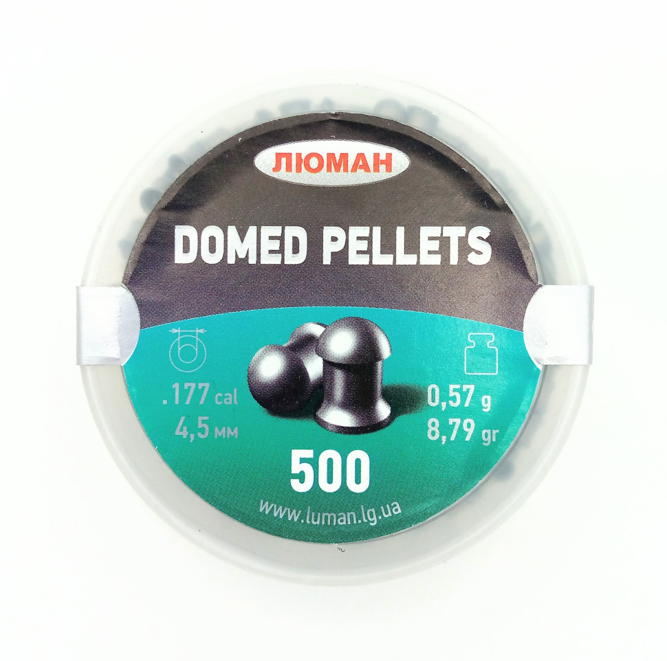 Пули для пневматики "Люман" 4,5 мм (0,57г) "Domed Pellets" 500шт.