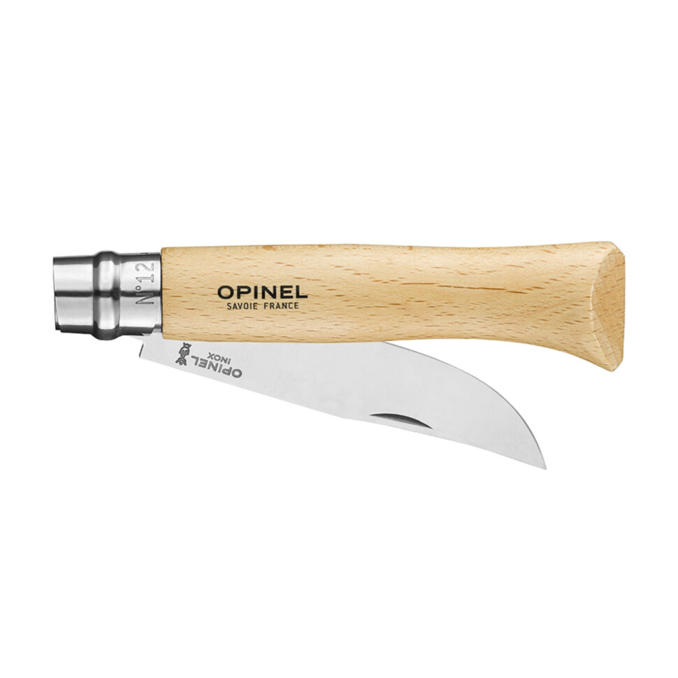 Нож Opinel №12, нержавеющая сталь, рукоять бук, 001084