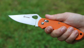 Нож складной Ganzo G729-OR, сталь 440С, рукоять G10, оранжевый