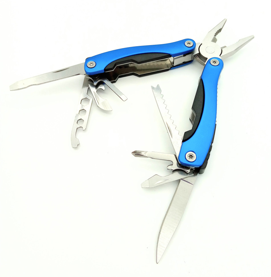 Мультитул/мультиинструмент МТ-3502 складной 15 в 1 (Blue)