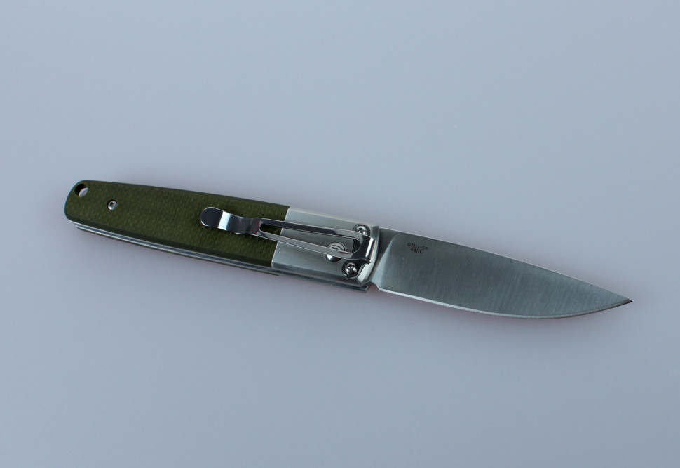Нож складной Ganzo G7211-GR, сталь 440C, рукоять G10, зеленый