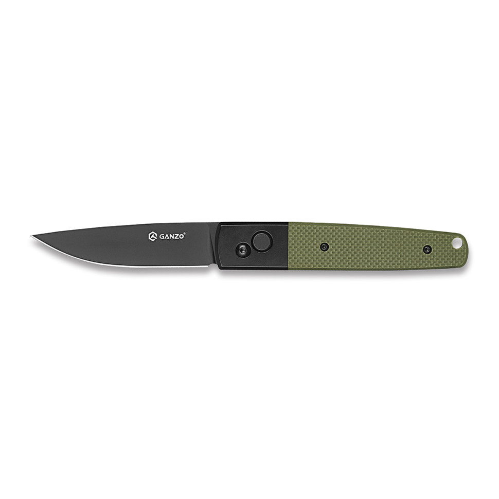 Нож складной Ganzo G721B-GR, сталь 440C, рукоять G10, зеленый