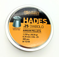 Пули для пневматики "JSB" 6,35 мм (1,72г) "Hades Diabolo" 300шт.