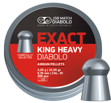 Пули для пневматики "JSB" 6,35 мм (2,20г) "King Heavy Diabolo" 300шт.
