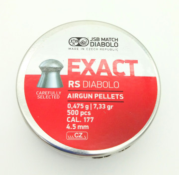 Пули для пневматики "JSB" 4,5 мм (0,475г) "RS Diabolo" 500шт.